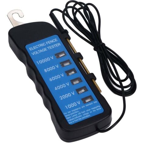 Enowelir Testeur de Tension de Clôture électrique Numérique Portable, Détecteur de Défaut de Clôture électrique Numérique Pour une utilisation dans les fermes, jardins familiaux, clôtures (1/4)