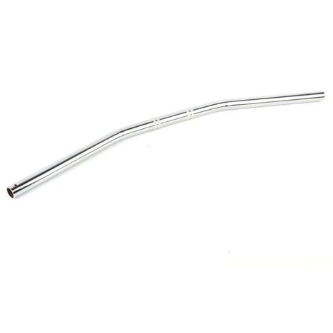 Enowelir 7/8Inch 22MM Moto Retro Bend Guidon Guidon Argent (1/4)