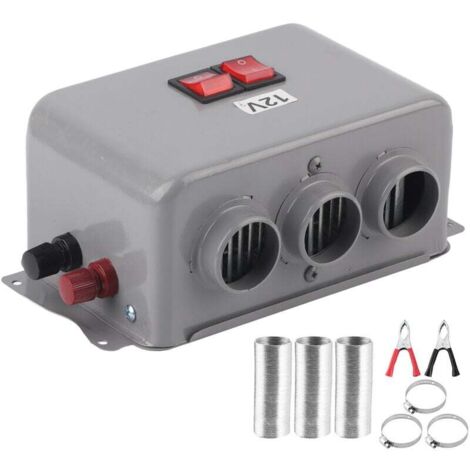 Enowelir Chauffage de voiture compact 12V 3trous 600W800W Hiver Chauffage rapide Réchauffeur anti-givre Faible bruit (1/4)