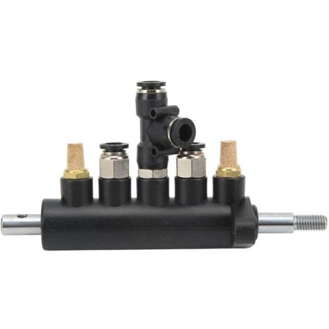 Enowelir Changeur de pneus, Machine de commande d'air, Valve à pédale, 5 voies en alliage d'aluminium, Distance de trou de 36mm, fournitures de remplacement (1/4)