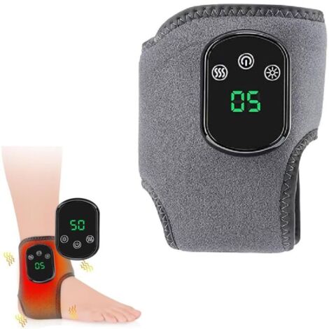 Massageur de Pieds et Cheville Intelligent,Masseur 3 En 1- Chauffant Vibrant avec 5 Niveaux de Température (40-60°C) et 3 Vitesses de Vibration, Portable - Pour Femmes, Hommes, Sportifs (1 Pcs) (1/4)