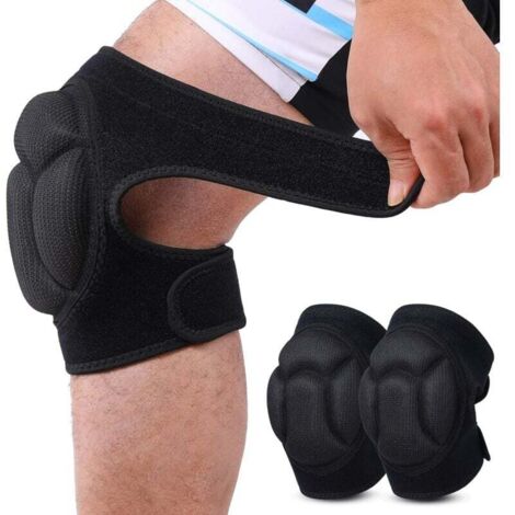 2 pièces Genouillères de Protection, Anti-collision Éponge Épaisse Genouillere pour Jardinage, Travaux, Jogging, VTT (1/4)