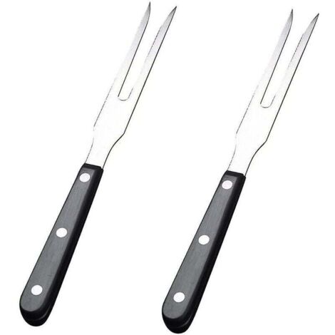 2 Pièces Fourchettes À Découper Fourchettes À Pot Fourchettes À Viande En Acier Inoxydable Pour BBQ Cuisine Dinde Rôti Dîner Festival (1/4)
