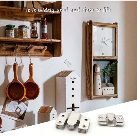 4 pièces Supports de Montage Encastrés, Supports de Fixation Murale ...