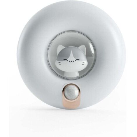 Veilleuse à capteur de mouvement rechargeable pour enfants, éclairage d'armoire à intensité variable pour placard, chambre, couloir, abri de toilette, garage (1/4)