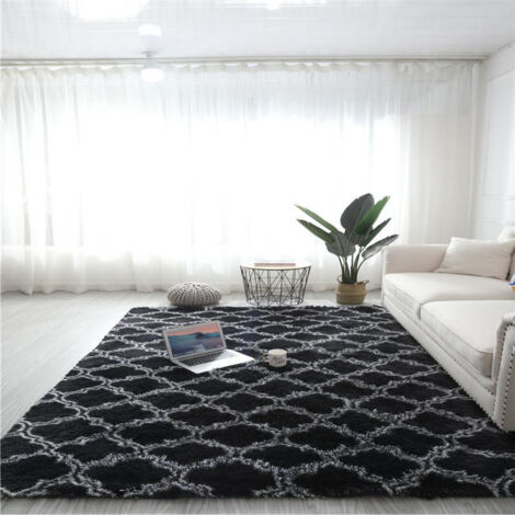 Ultrixe – Tapis shaggy moelleux 160x230cm – Longueur de poils 4cm – Base antidérapante – Tapis décoratif pour chambre et couloir