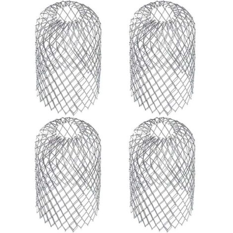 4 Pièces Crapaudines pour Gouttière D’Environ Filtres De Gouttière Grille Grillage Stop Feuille Crapaudine Crépine Pare Feuille Cache Gouttière Acier Inoxydable 6,69 X 3,15 Pouces (1/4)