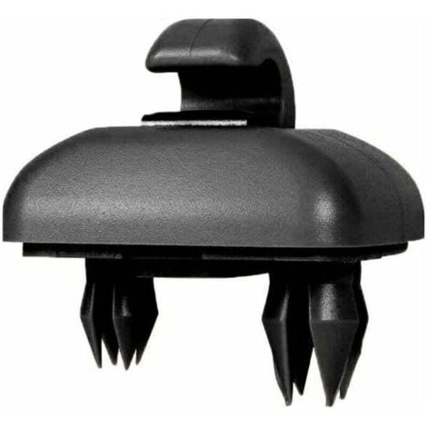 Enowelir Lot de 2 Crochets pour Pare-Soleil Compatible Audi A1 A3 A4 A5 A7 Q3 Q5 S4 S5 B6 B7 B8, Noir (1/4)