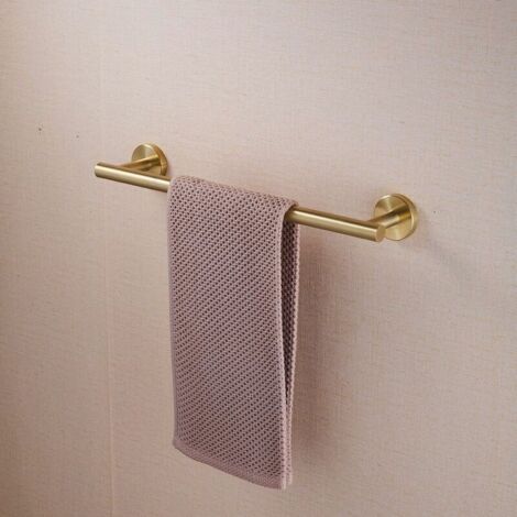 Barre Porte-serviettes Adhésive – Support Mural Sans Perçage Pour Cuisine, Salle De Bain | Range Couverts, Ustensiles, éponges