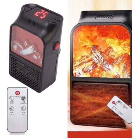 Enowelir Mini Chauffage PTC Céramique 1000W Portable Rapide Silencieux Boîtier Ignifuge Pour Maison Prise UE 220V (1/4)