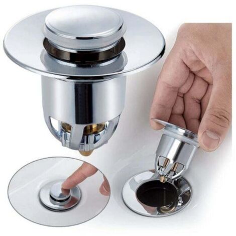 Enowelir Filtre à Noyau à Ressort en Laiton pour Évacuation de Lavabo Anti-Rouille et Anti-Odeur Compatible Diamètres 34 à 40 mm (1/4)