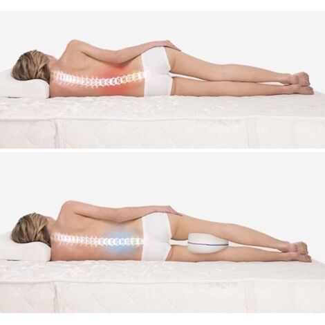 Coussin Pour Genoux Ergonomique Mémoire De Forme - Avec Sangle - Pour Dormeurs Côté Et Douleurs Hanches/sciatique - 8