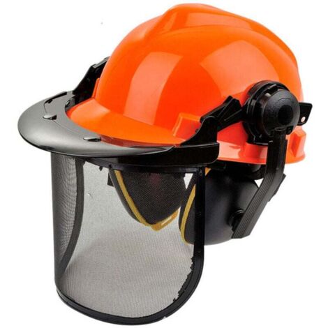 Enowelir Casque De Sécurité Forestier EN397 Avec Mentonnière Réfléchissant Ventilé Léger Pour Travaux Construction Électriques Industriels (1/4)