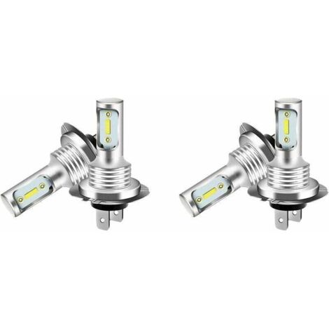Enowelir Kit 4X Ampoules LED H7 6000K Blanc 110W 8000LM pour Feux de Croisement et Antibrouillard (1/4)