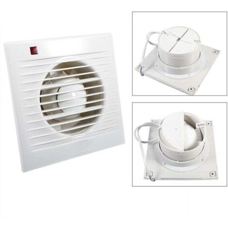 Enowelir Ventilateur Extracteur d'Air 100 mm avec Clapet Anti-Retour 7 W Faible Bruit 26 dB(A) VMC