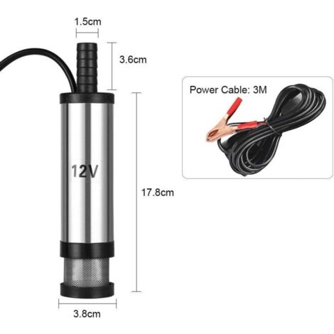 Pompe à Transfert Diesel Auto-amorçante 24V DC - Portable Pour Camion, Caravane, Voiture