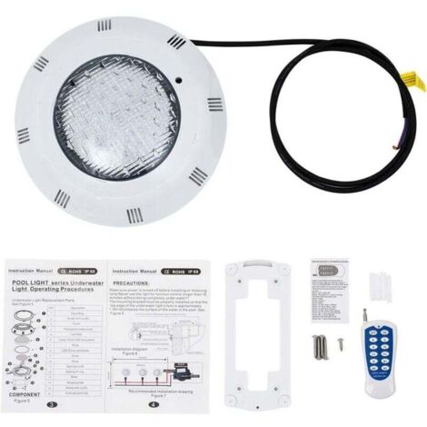 Lampe LED Submersible Pour Piscine TRAHOO - 16 Couleurs - étanche IP68