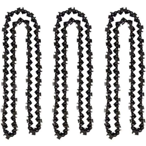 Enowelir Lot De 3 Chaînes De Tronçonneuse 50 Cm 0.325 Pouces 1.5 Mm 76 Maillons Compatible Timberpro Hyundai (1/4)
