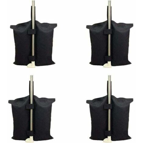 Sac de lestage robuste de qualité industrielle avec coutures doubles pour auvent de tente dépliable Noir (1/4)
