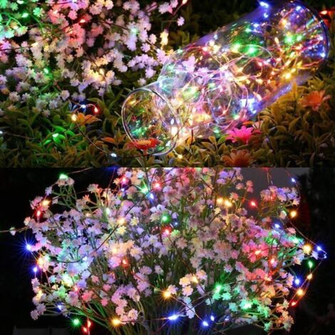 Guirlande Lumineuse Exterieur Solaire, [Lot De 2] 2×12M 120 LED