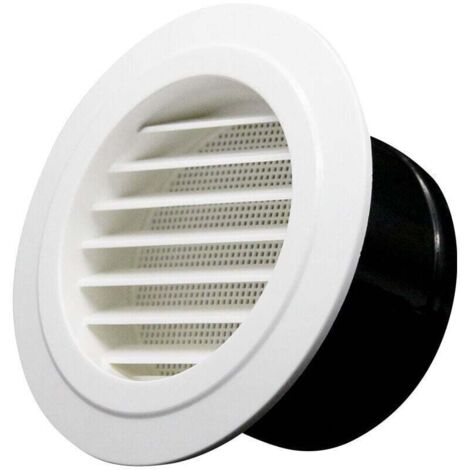 Grille aération , 75mm Bouche de Ventilation avec Grille de Protection - ABS (ø75mm) (1/4)