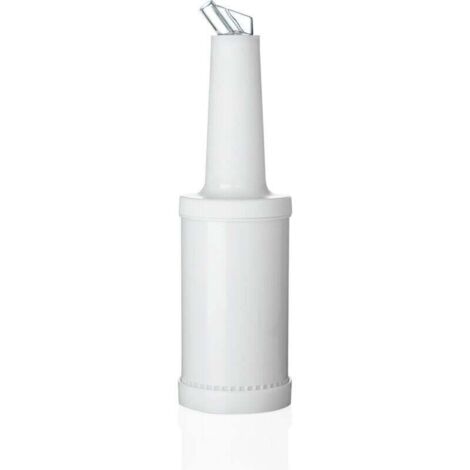 Bec verseur graduée et flacon de conservation en Polypropylène 1 L blanc H 320 mm Ø 90 mm - Germany