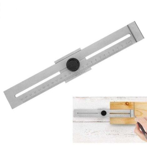 Trusquin de traçage de précision, Traceur parallèle en acier carbone, Échelle gravée au laser, plage de mesure 250 mm