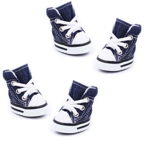 Chaussures Pour Chiens De Compagnie Baskets En Toile De Sport Quatre Saisons Chaussures Chaudes Pour Petits Chiens À Semelles Souples