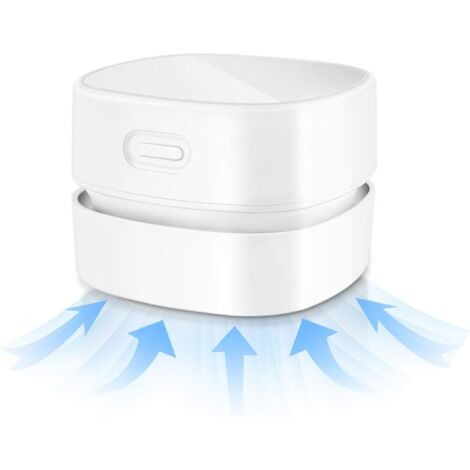 Aspirateur de Bureau Sans Fil, Mini Aspirateur de Table sans Fil, USB Rechargeable, Balayeuse Aspirateurs à Main, pour Enlever Les Miettes, la Poussière de la Table, du Clavier, Voitures (1/5)