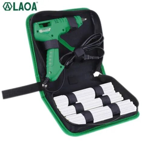 LAOA Pistolet à Colle avec avec batons de colle-Bote, 7mm, 25W Mini pistolet à colle chaude (1/3)