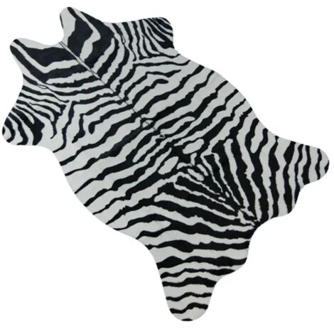 Zèbre/Vache Chèvre Imprimé Tapis Velours Imitation Cuir Tapis Vachette Peaux D'animaux Forme Naturelle Tapis Décoration Tapis 11075 cm (1/5)