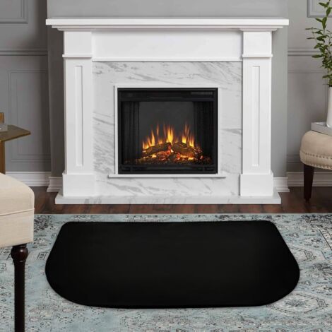 Tapis Ignifuge Pour Cheminée/brasero - 102x50 Cm - Résiste Jusqu'à 800°C - Protection Terrasse, Pelouse, Sol
