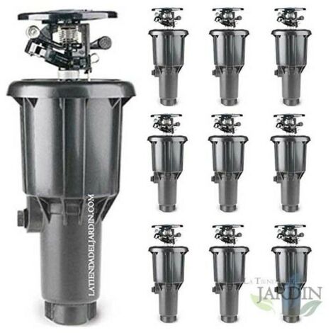 Lot de 10 Arroseur agricole à impact escamotable MaxiPou 6-13 m 1/2'' Circulaire et réglable (1/4)