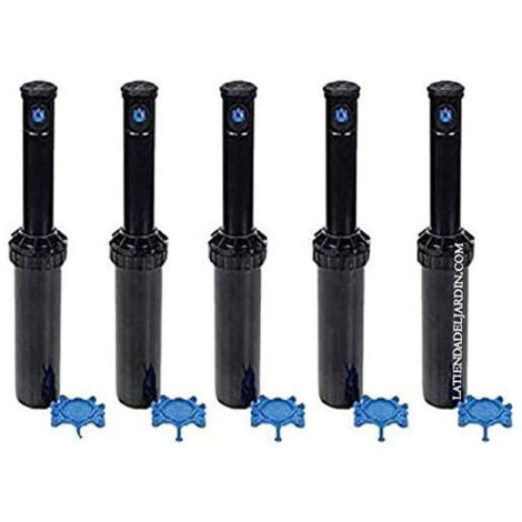 Lot de 5 Arroseur Rain Bird 3504-PC. Turbine portée de 4,6 à 10,7 mètres. Filetage femelle 1/2'' Arrosage professionnel de jardi (1/4)