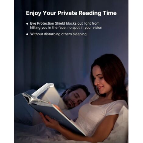 Lampe De Lecture LED Rechargeable 3 En 1 - 3 Couleurs & 3 Luminosités