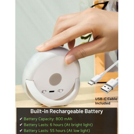 Veilleuse Pour Toilettes Avec Détecteur De Mouvement – 7 Couleurs Changeantes, Rechargeable USB, étanche, Idéale Pour Salle De Bain