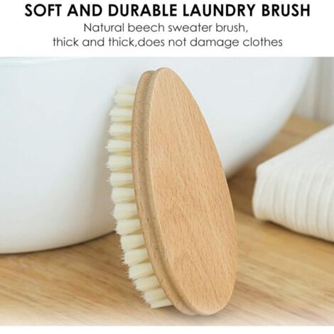 Brosse à Linge Portable – Lot De 2 Brosses Avec Poignée Ergonomique – Pour Détacher Vêtements Et Chaussures – Nettoyage Textile Facile