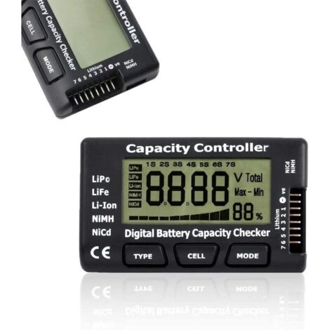 Testeur De Batterie Numérique LCD - Mesure Tension, Capacité Pour Li-ion, NiMH, LiPo, LiFe, NiCd - Haute Précision