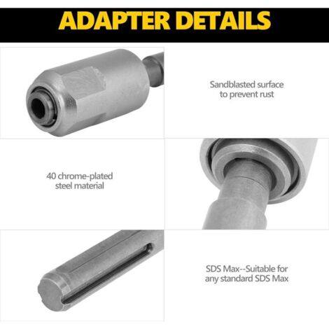 Adaptateur SDS MAX Vers SDS Plus Avec Mandrin Changement Rapide - 240mm