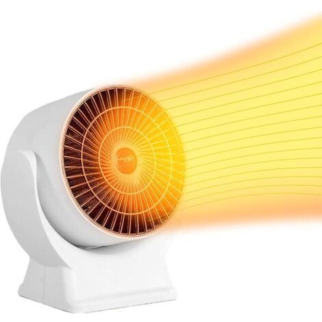 Radiateur Soufflant, 800W Chauffage d'Appoint, Chauffage électrique, Chauffage Soufflant, Protection Contre Surchauffe & Anti-Basculement, Chauffage Électrique pour Bureau, Chambre, Salon (1/4)