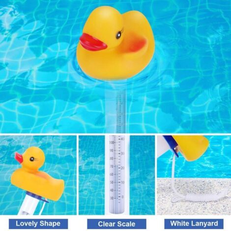 Thermomètre De Piscine Flottant Sans Fil, Thermomètre Intérieur Extérieur Pour Piscine, Spa