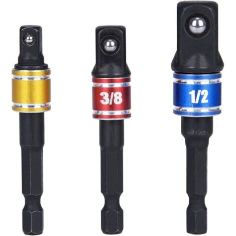Acheter 1 adaptateur de douille pour clé à cliquet 1/4 3/8 1/2 pouce, convertisseur de douille durable