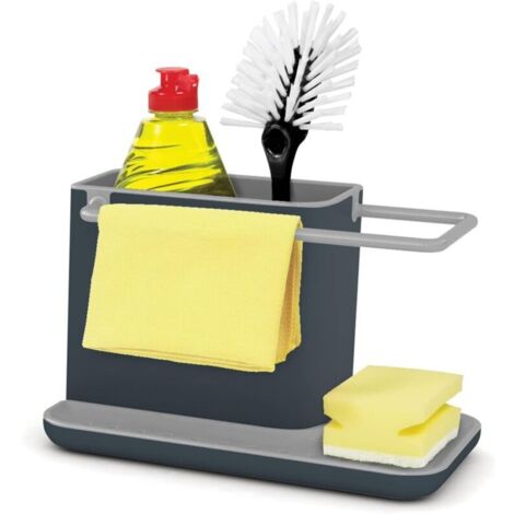 Range-évier Double étage En Acier Inoxydable - Organisateur Pour éponges, Savons, Brosses - Idéal Cuisine, Salle De Bain, Buanderie