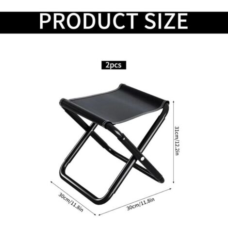 Chaise Pliable De Camping Léger - Poids 900g, Charge 160kg, Tissu Oxford 600D, Idéale Rando, Pêche, Pique-nique - 2