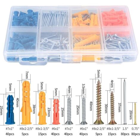 360-pi-ces-universal-kit-vis-et-chevilles-ancrage-d-expansion