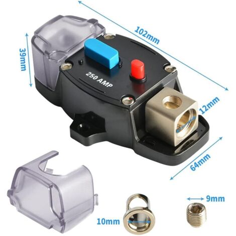 Porte-fusible étanche Auto 12-48V | Protection Efficace Contre Les Surcharges Pour Voiture, Camping-car, Véhicule Loisir - 6