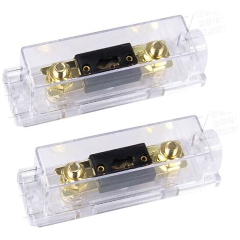 100A Porte-fusible ANL 100A ANL Fusible Lame d'or Voiture Automobile l'audio Puissance sécurité protéger plaqué pour Calibre 0 2 4 (1/4)