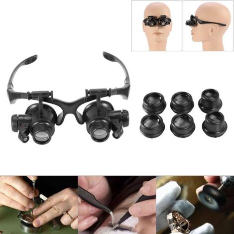 ESynic Loupe frontale rechargeable mains libres avec lère et 4 ESynic Loupe frontale rechargeable mains libres avec lère et 4