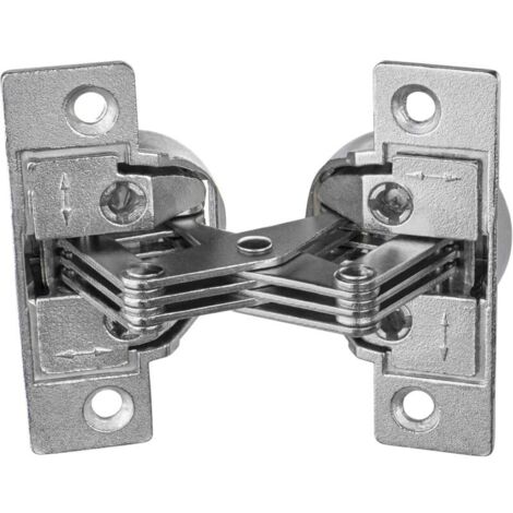 Charnière de Meubles à Vis - GS 45 Charnière pour 45° Onglet Angle D'Ouverture 135° Acier Nickelé 1 Pièce - Charnière de Raba (1/4)