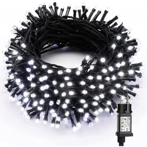Guirlande Lumineuse Sapin de Noël, 30M 300 LED Lumière Noël Extérieur Intérieur Blanc Froid 8 Modes Etanche Fairy Lights pour Fête Arbre Mariage Hôtel Maison Anniversaire Décoration, Fil Vert(B (1/4)